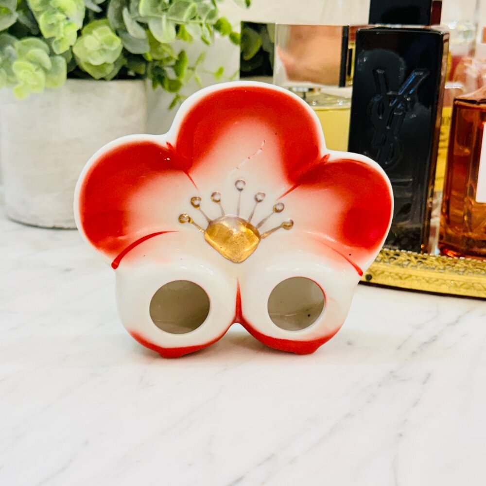 1940's Vintage Porcelain Lip Stick Holder/Trinket Dish - Picture 9 of 11